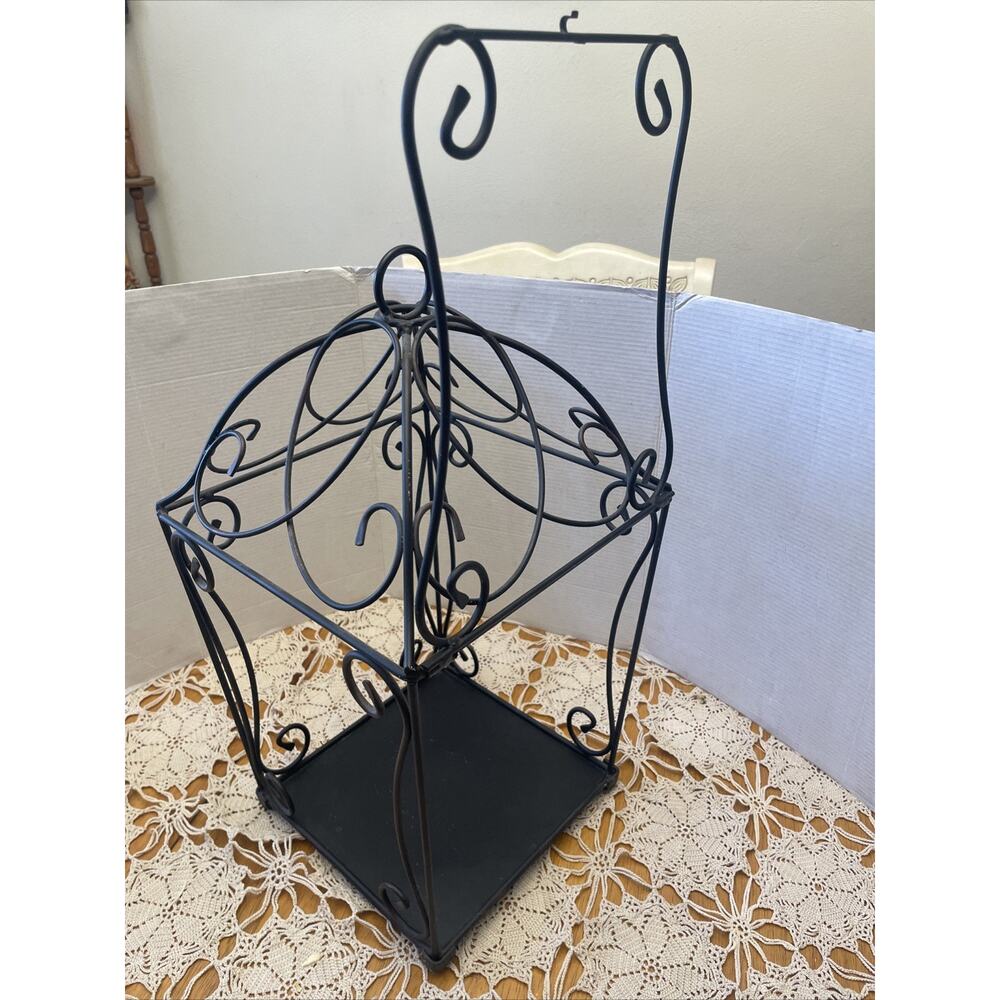 Partlite Symphony Lantern HB4106U Black Hanging Cage Candle Holder 16” X 9” XL - Picture 6 of 8